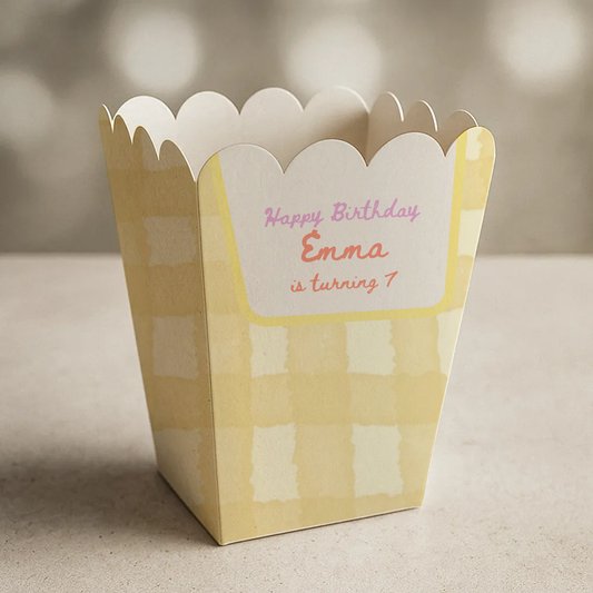 Arts & Craft Birthday Popcorn Box