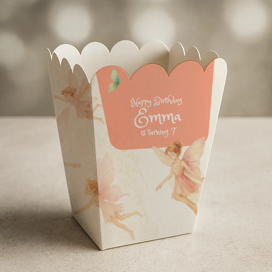 Fairies Birthday Popcorn Box
