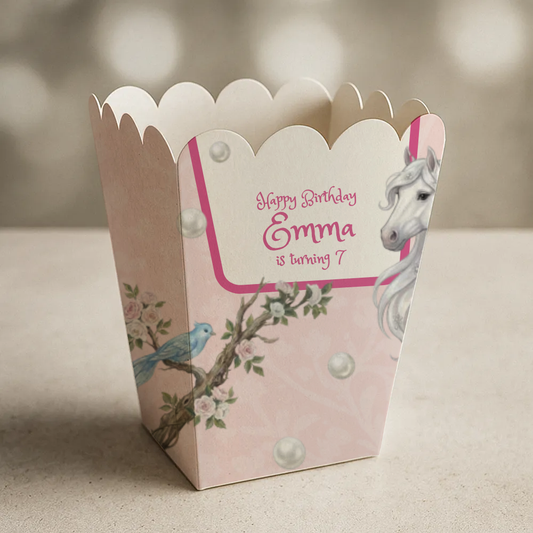 Princess Birthday Popcorn Box