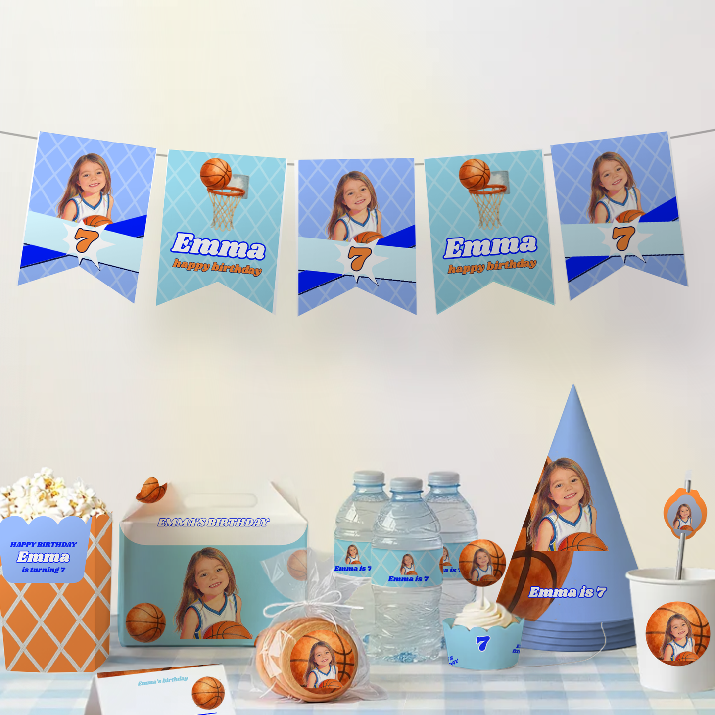 Basketball Birthday Party Hat — party scene
