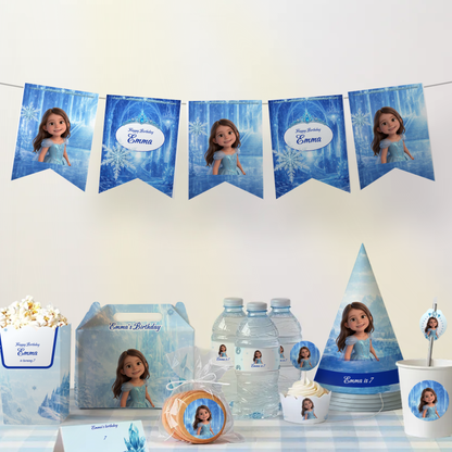 Ice Princess Birthday Party Crown — party scene