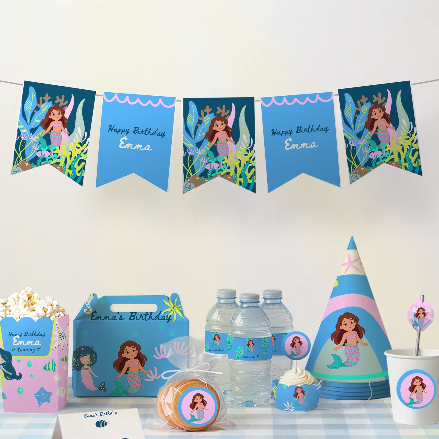 Mermaid Birthday Party Hat — party scene
