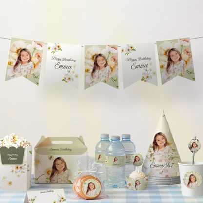 Wildflowers Birthday Sticker — party scene