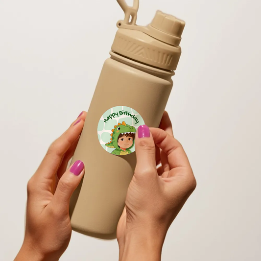 Dino Birthday Sticker