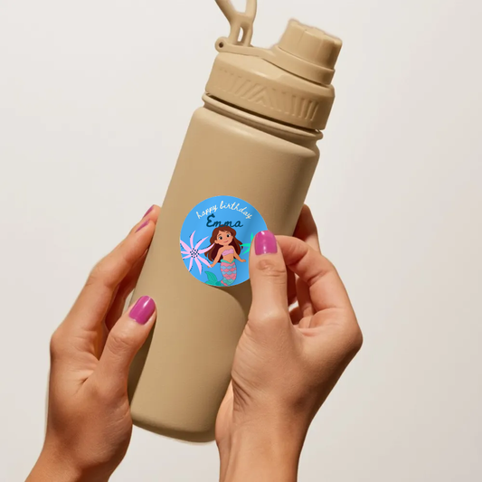 Mermaid Birthday Sticker