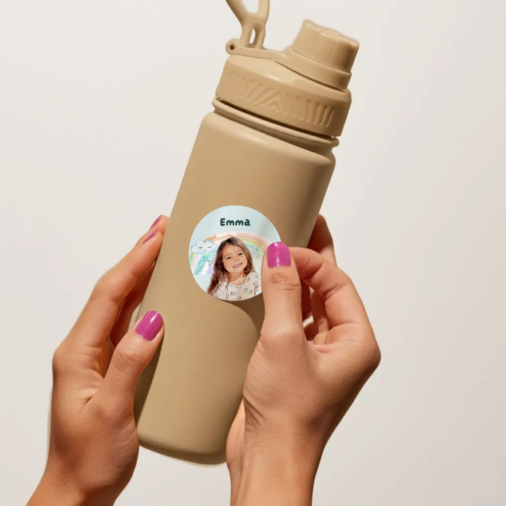 Watercolor Birthday Sticker