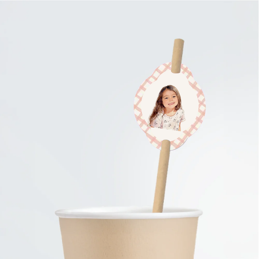 Arts & Craft Birthday Straw Tag